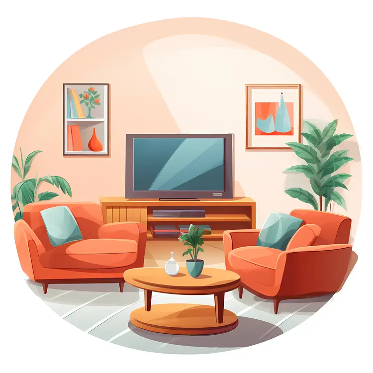 Cozy Living Room with Modern Decor