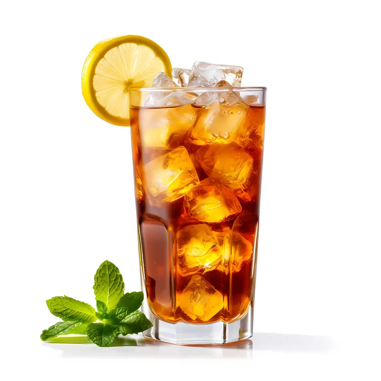 Simple Iced Tea with Lemon and Mint