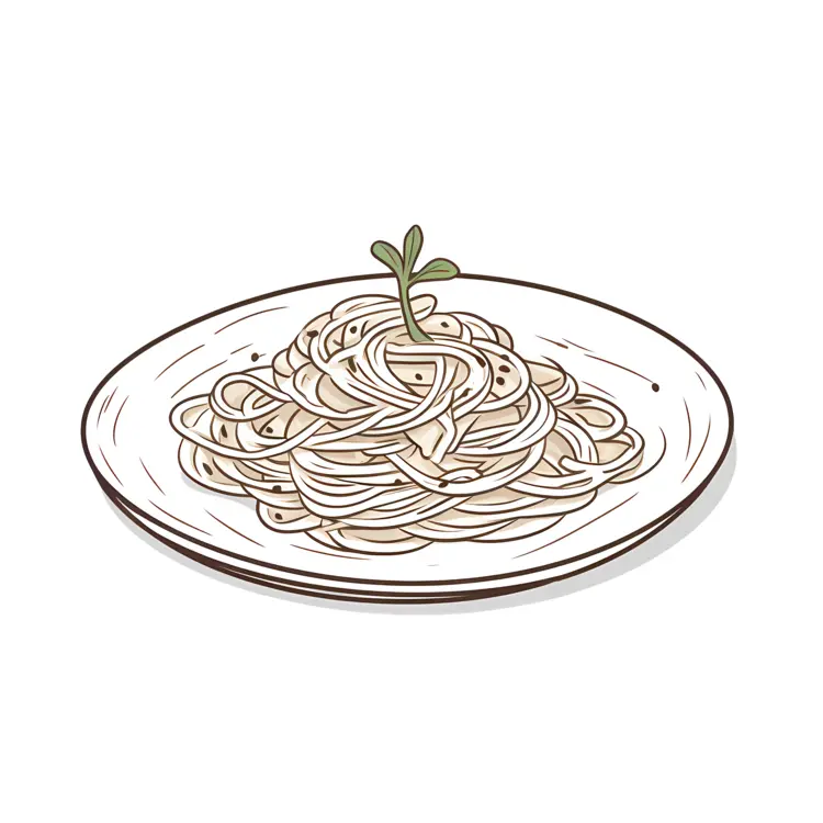 Delicious Spaghetti on a Plate