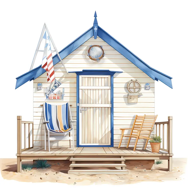 Cozy Beach House with Deck and Chair