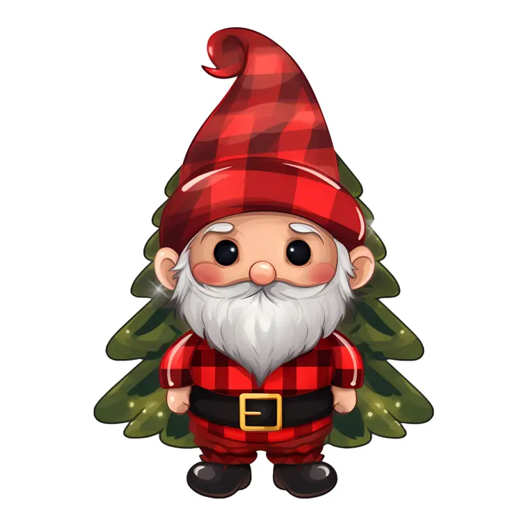 Gnome with Christmas Tree