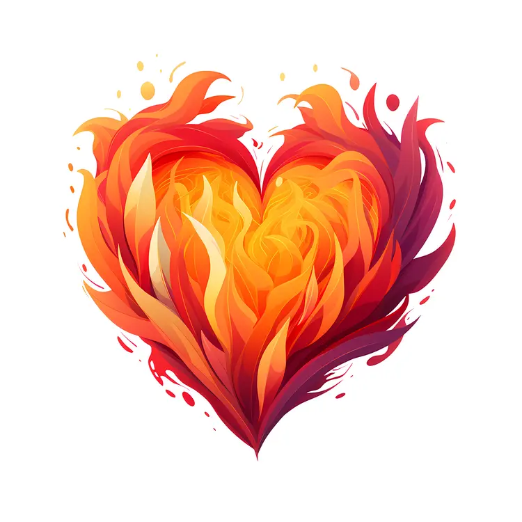 Heart-shaped Flame