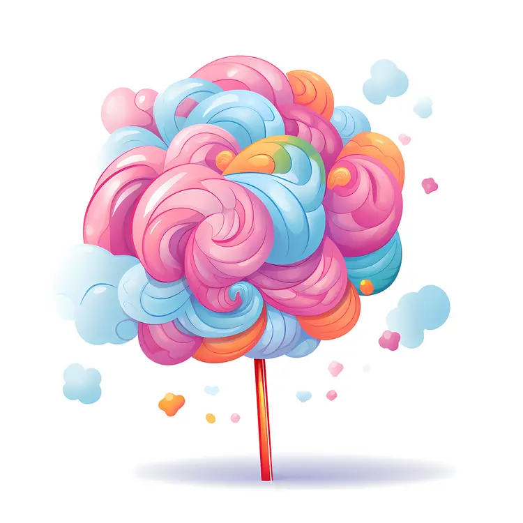 Colorful Cotton Candy Cloud