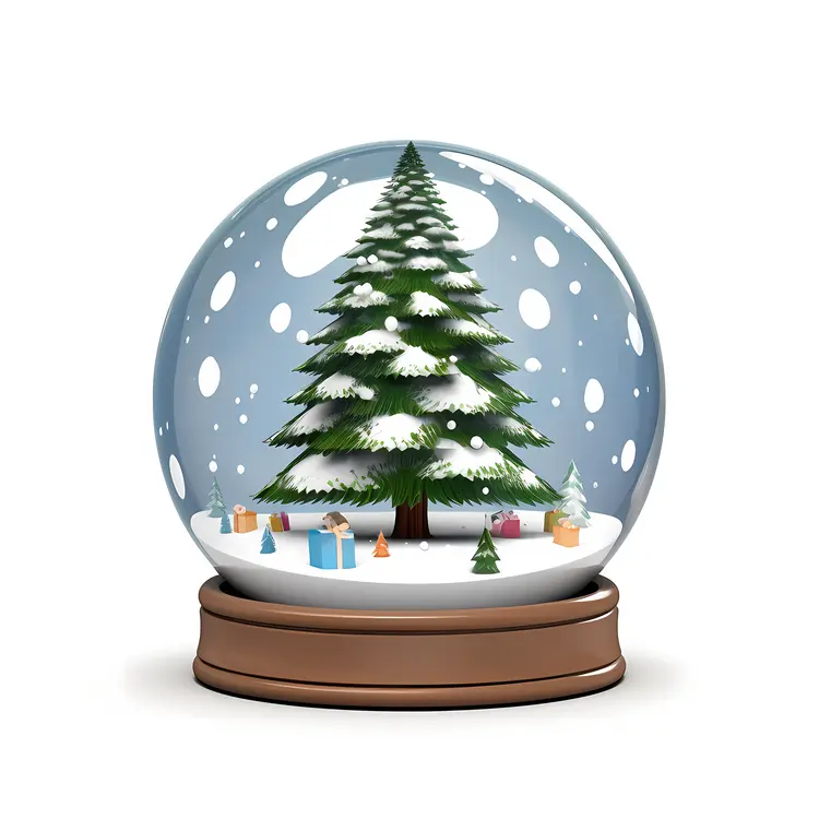 Christmas Tree Snow Globe