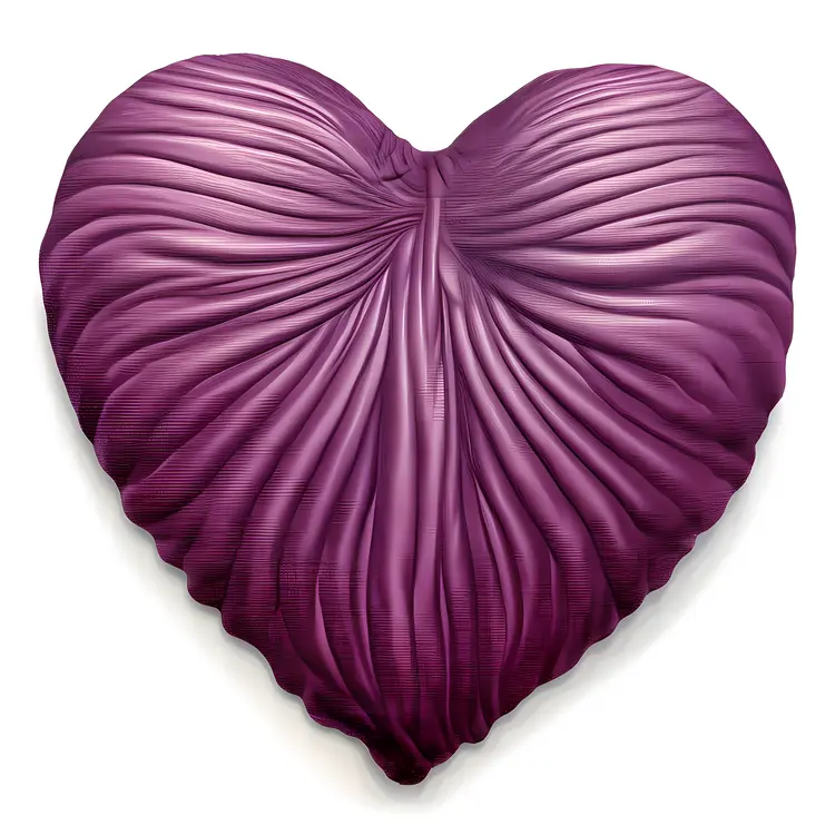 Purple Heart-shaped Pillow for Cozy Home Decor
