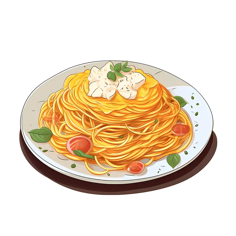Delicious Spaghetti with Tomato and Basil