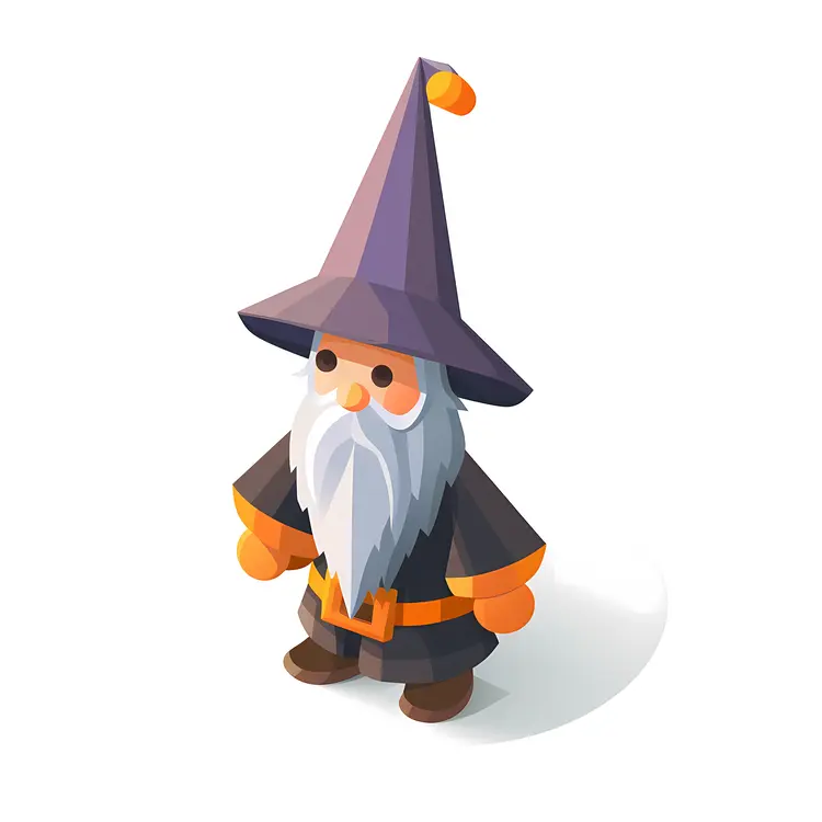 Cute Cartoon Wizard