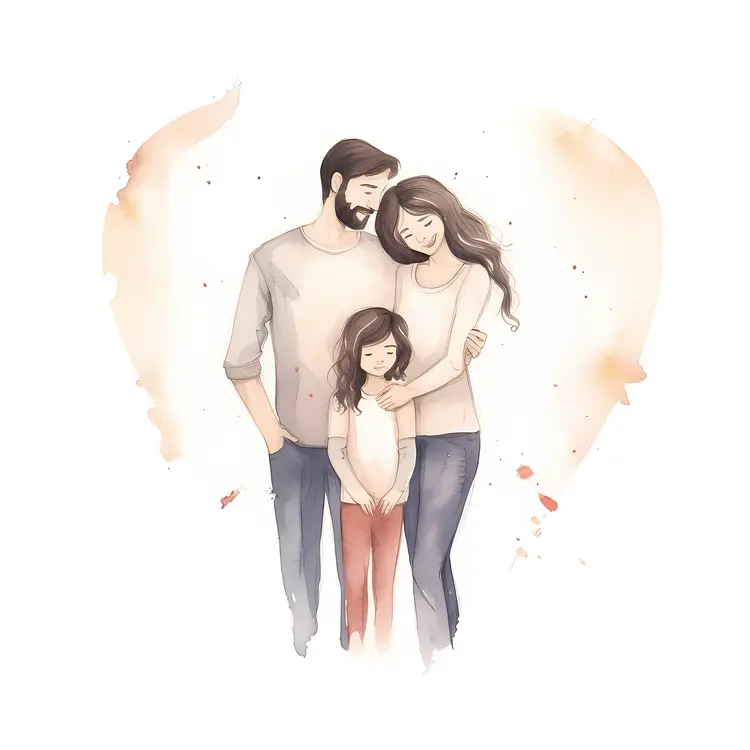 Happy Family Illustration