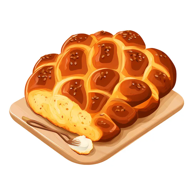 Braided Bread with Butter