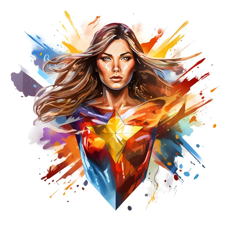 Superhero woman