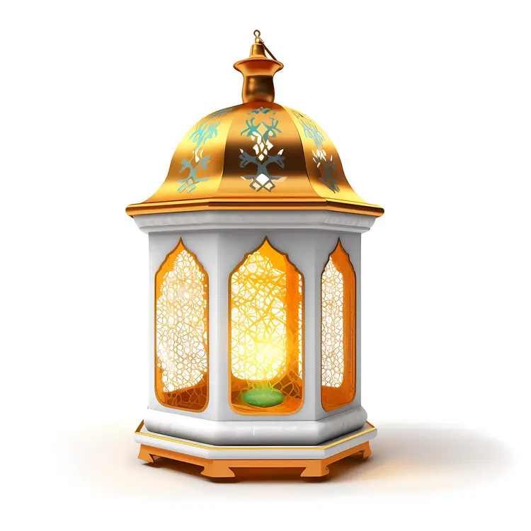 Golden and White Lantern