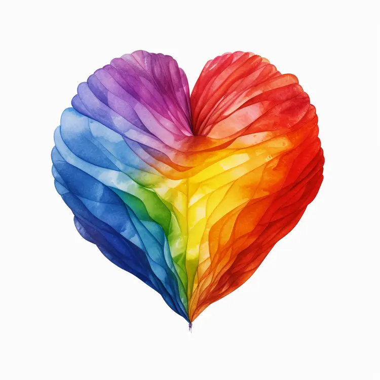Colorful Rainbow Heart