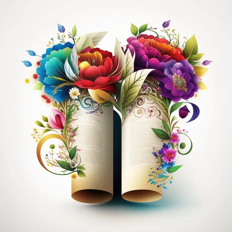 Colorful Floral Scrolls