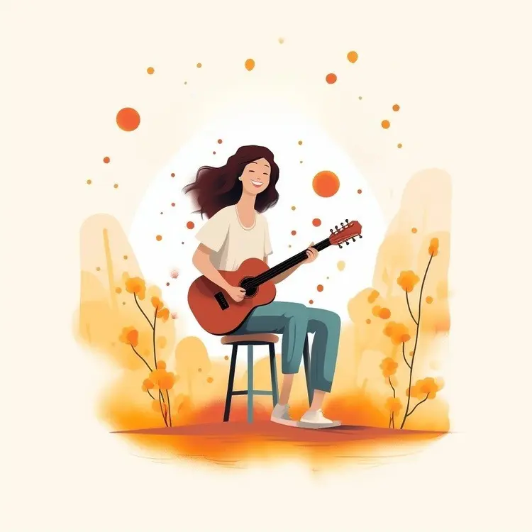 Girl Playing Guitar