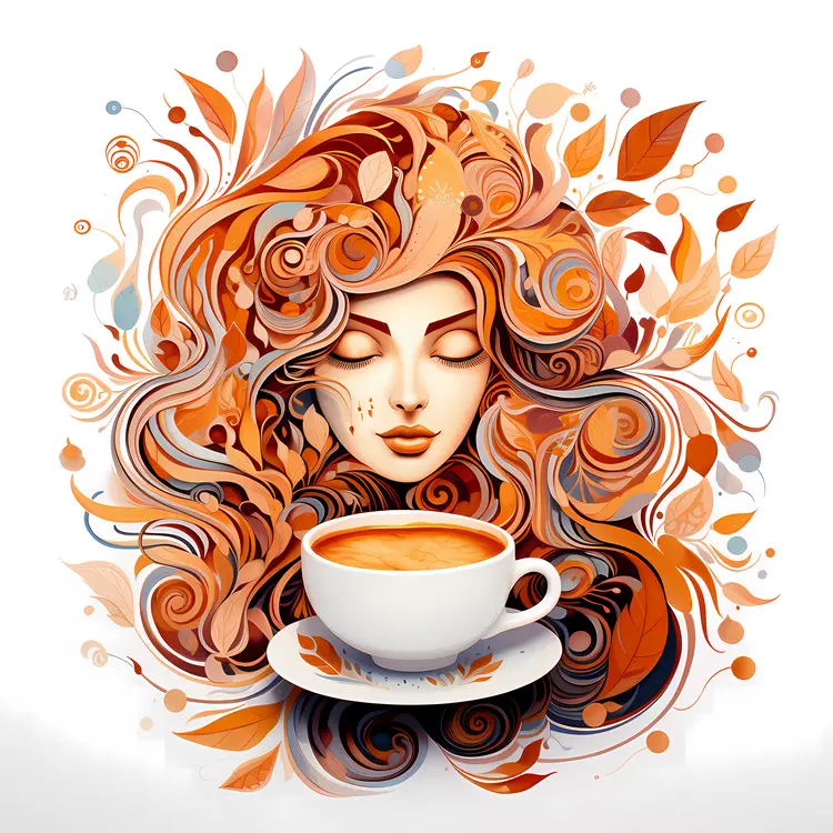 Artistic Coffee Cup with Latte Art