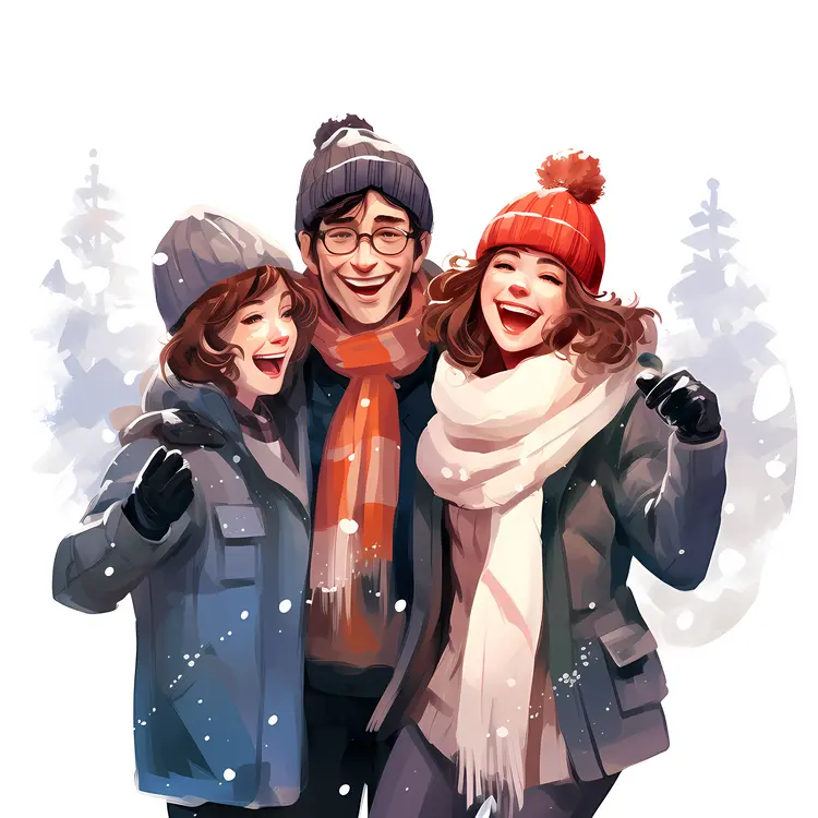 People in Winter Clothing