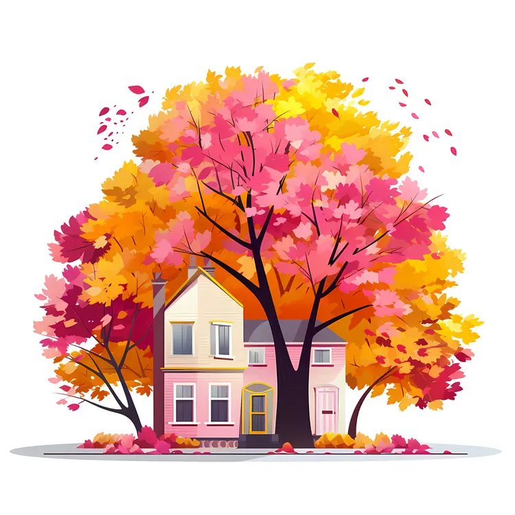 Small cute doodle house