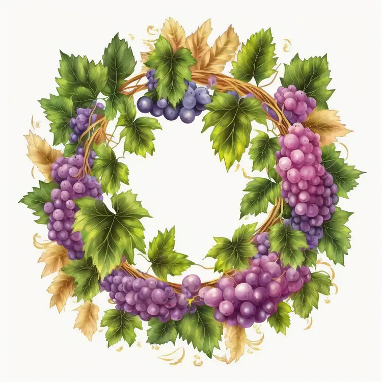 Beautiful Grape Wreath for Harvest Festival