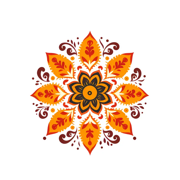 Colorful Decorative Floral Pattern