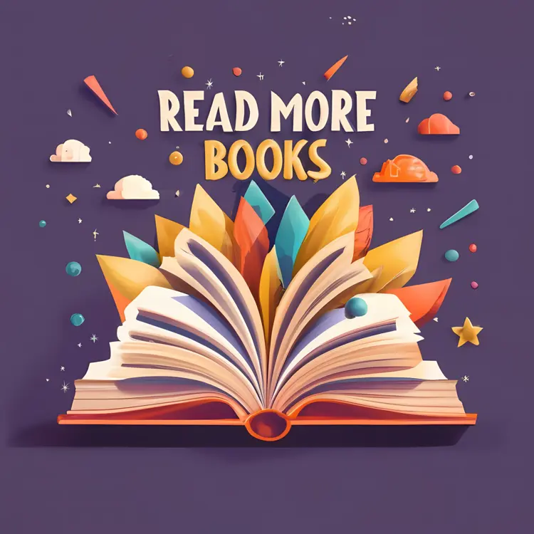 Read More Books with Colorful Pages Illustration