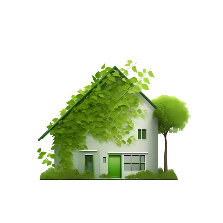House Covered with Greenery