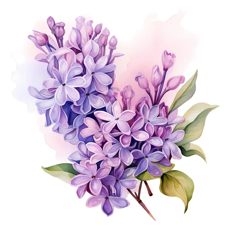Beautiful Purple Lilac Flowers