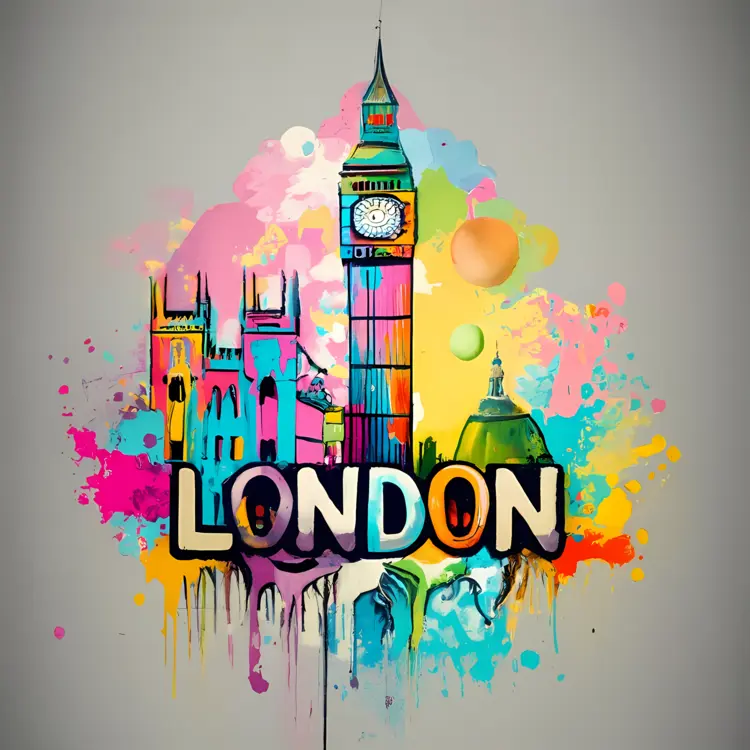 Vibrant London Cityscape with Big Ben