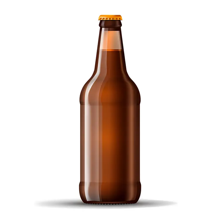Classic Brown Beer Bottle