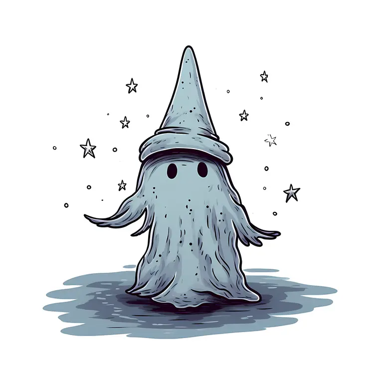 Cute Ghost Illustration for Halloween