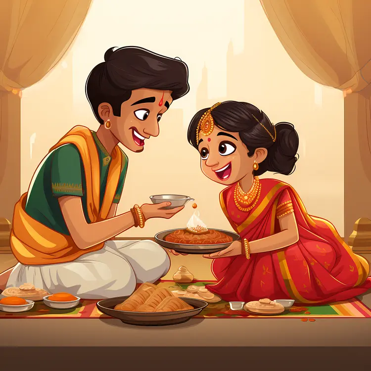 Children Engaged in Traditional Ceremony