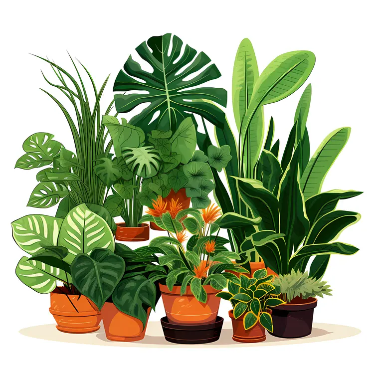 Collection of Potted Plants