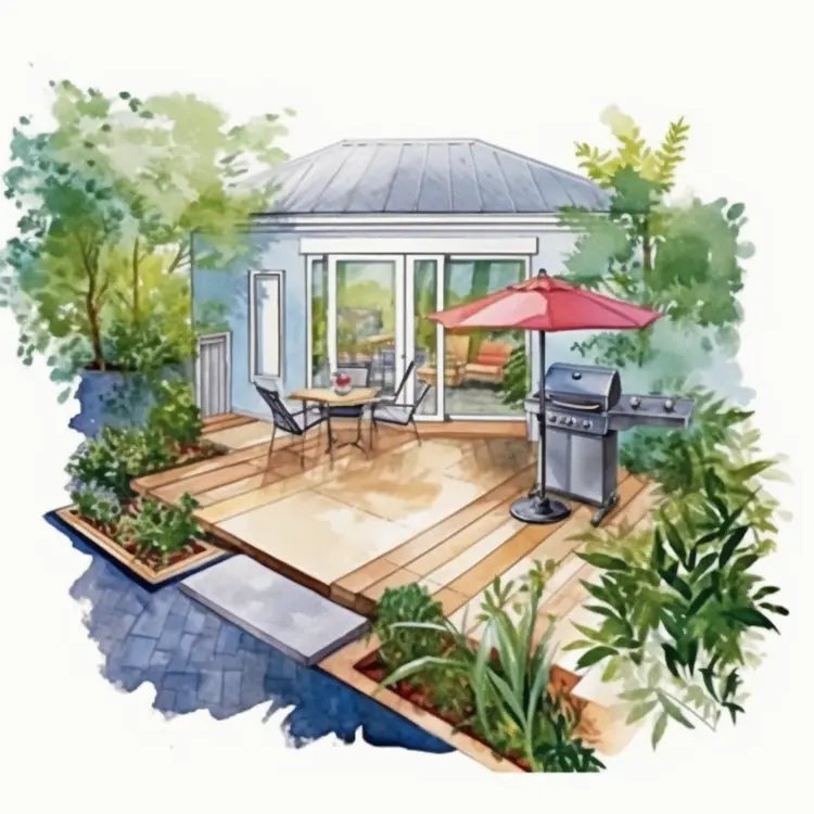 Cozy House with Garden Patio and Grill