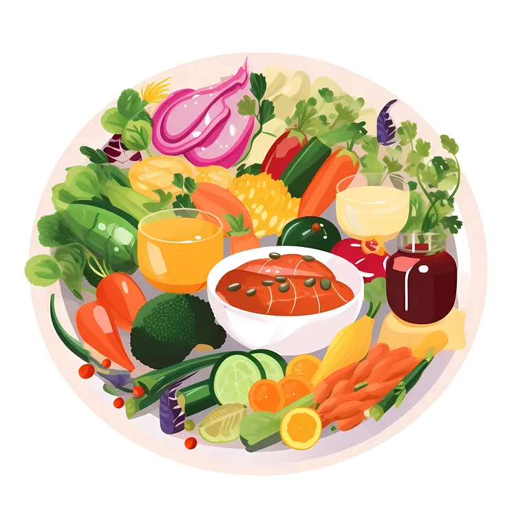 Colorful Fresh Vegetables for a Healthy Meal