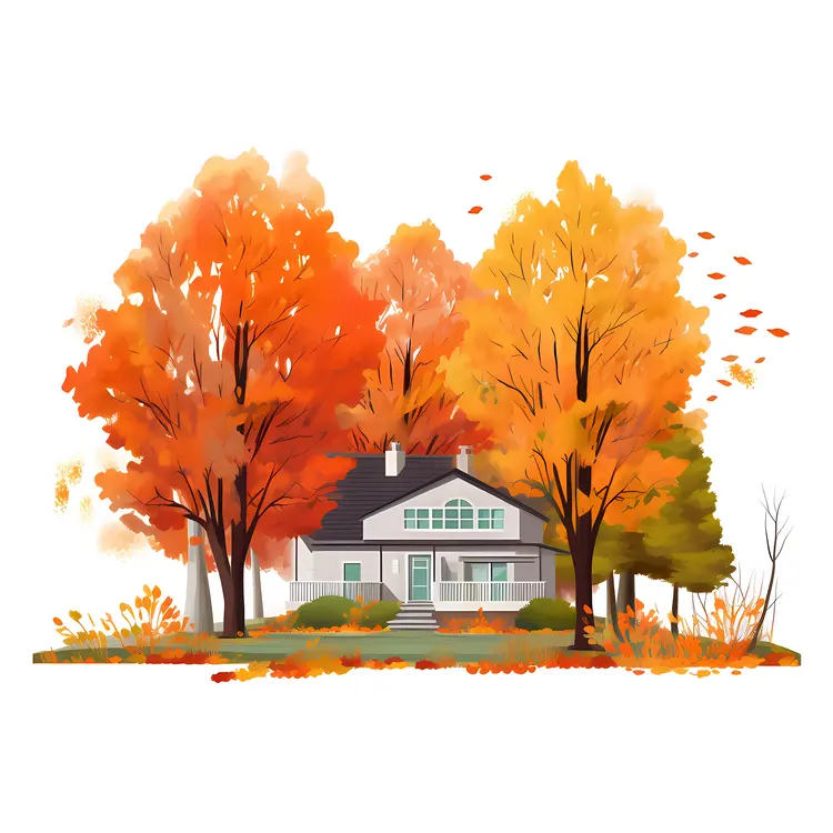 Small cute doodle house