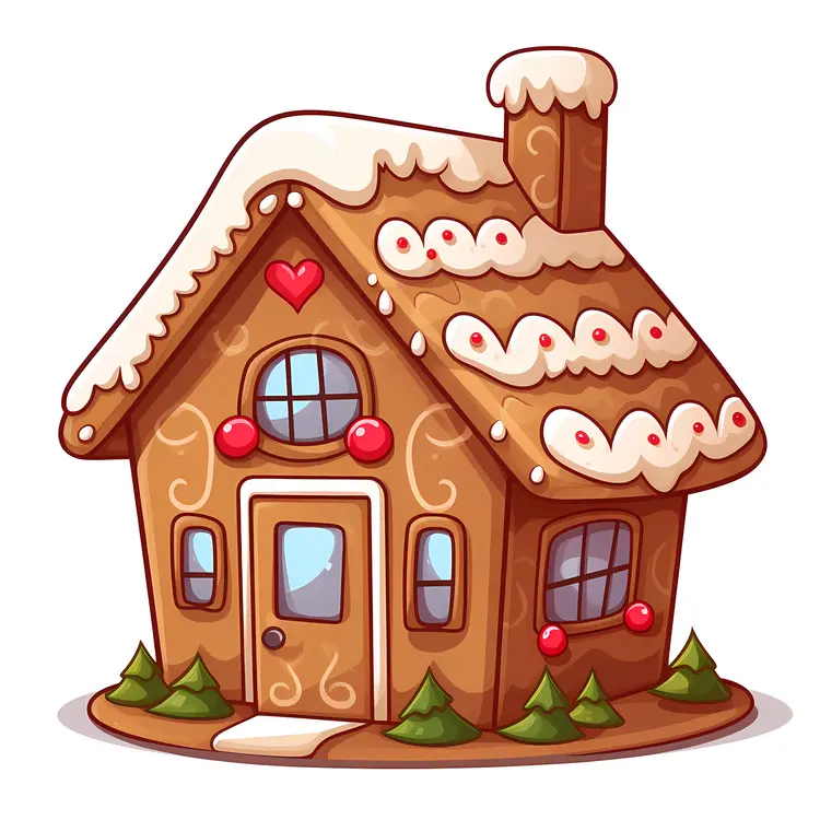Cute Gingerbread House for Christmas