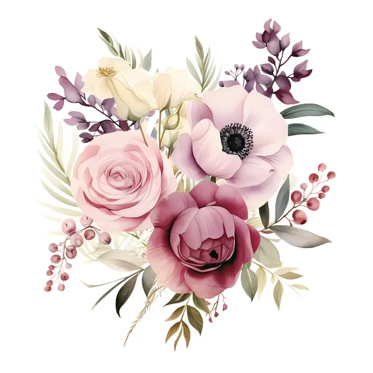 Charming Pink and White Floral Arrangement