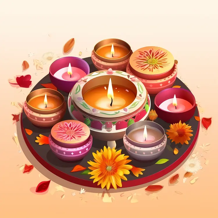 Decorative Candles for Diwali