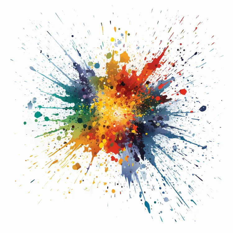 Colorful Paint Splash Explosion