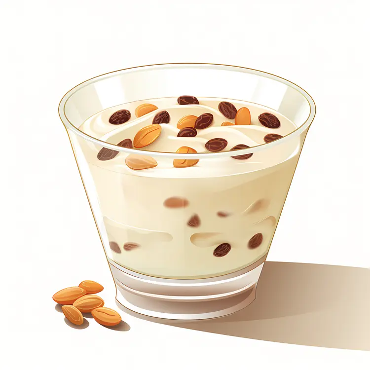Glass of Yogurt with Nuts