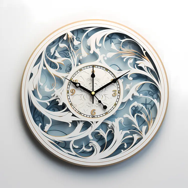 Decorative Floral Clock