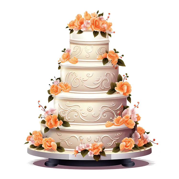 Layered Floral Cake