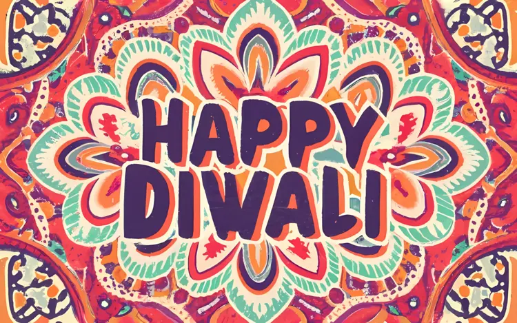 Happy Diwali with Rangoli Design
