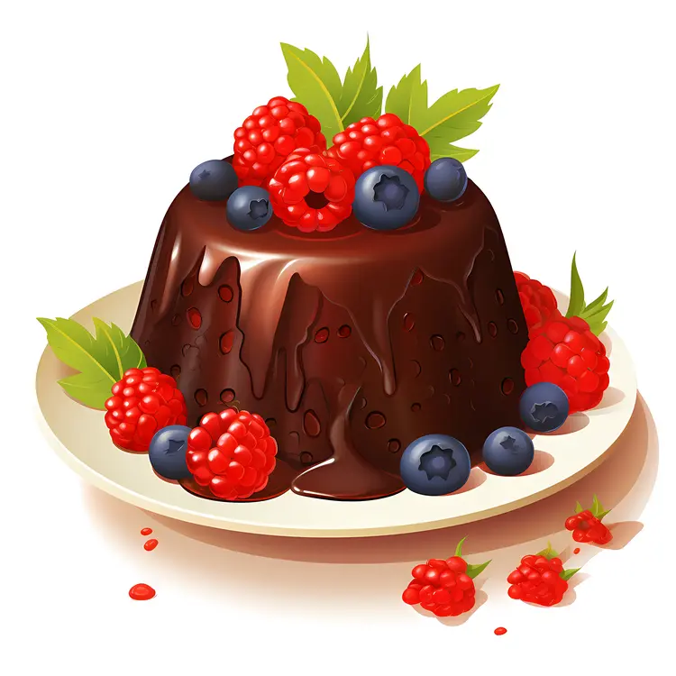 Chocolate Cake with Berries
