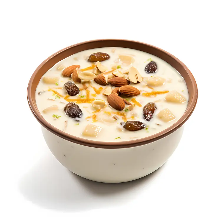 Delicious Kheer with Nuts and Raisins