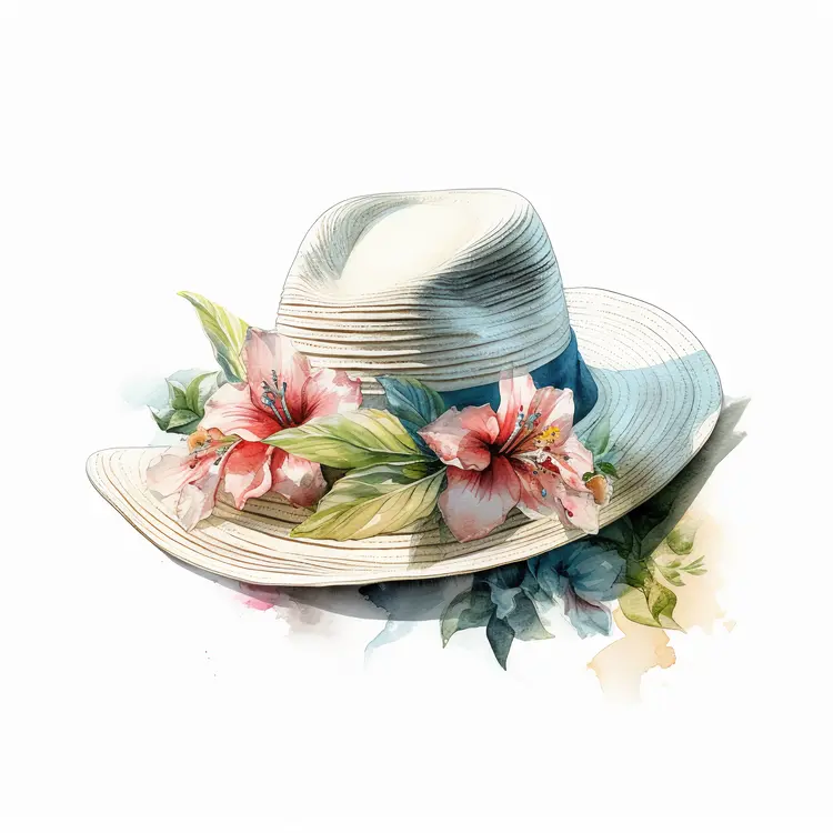 Elegant Floral Summer Hat