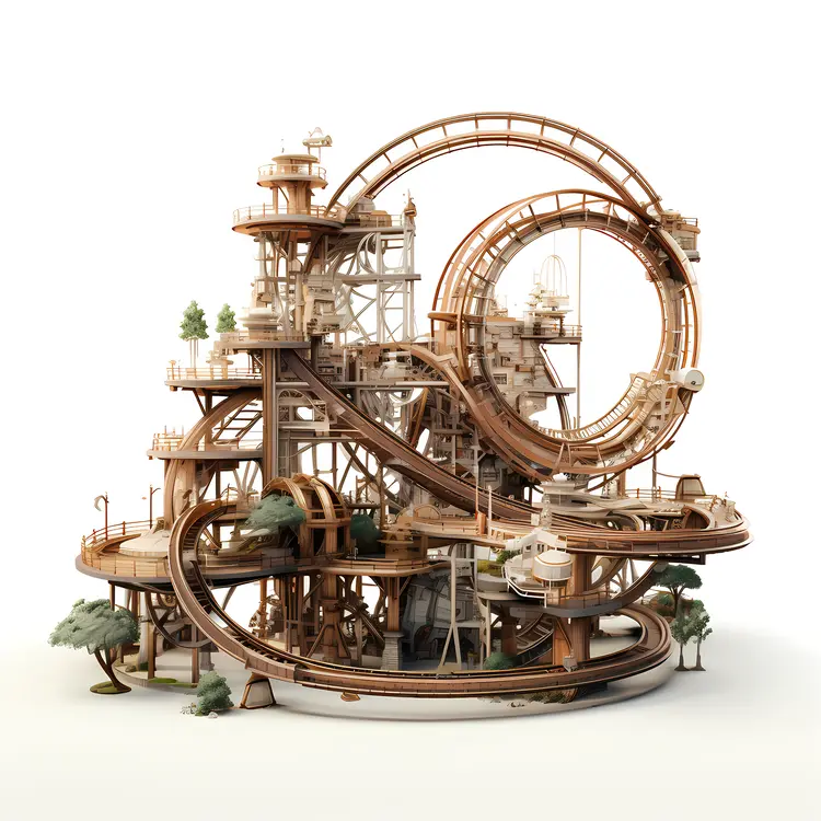 Complex Roller Coaster Structure