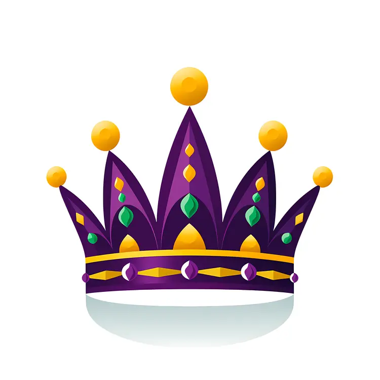 Purple Crown with Yellow Orbs