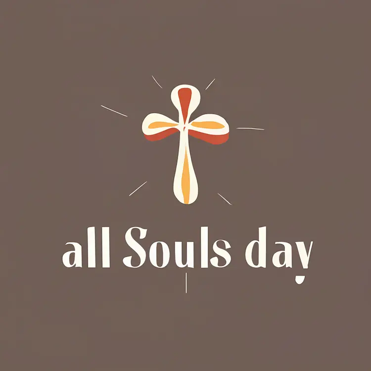 All Souls Day with Simple Cross