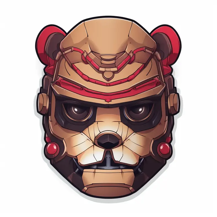 Bear Robot Mask for Halloween Cosplay