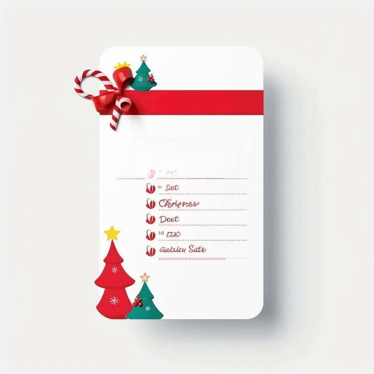 Christmas Checklist with Decorations